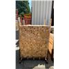 Image 1 : PALLET CRATE OF 1' X 2' HEMLOCK WOOD APPROX 42" L *MUST TAKE ALL, PALLET CRATE INCLUDED*