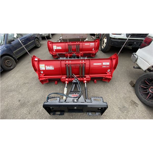 WESTERN ULTRA FINISH PRODIGY 57700 7.5' ADJUSTABLE SKID STEER PLOW BLADE ATTACHMENT