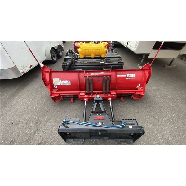 WESTERN ULTRA FINISH PRODIGY 57700 7.5' ADJUSTABLE SKID STEER PLOW BLADE ATTACHMENT