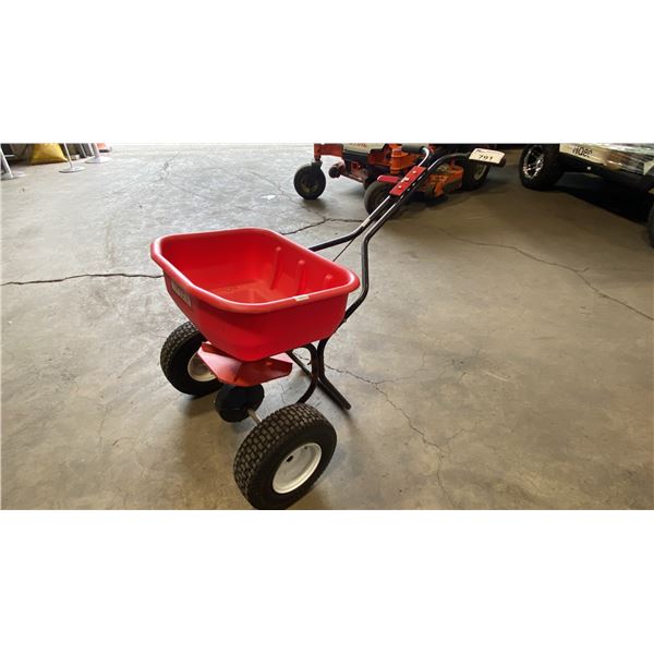 WESTERN 85101 RED WALK BEHIND COMMERCIAL SALT SPREADER