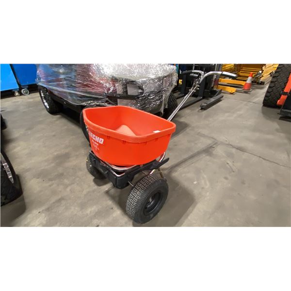 ECHO RB-85W ORANGE WALK BEHIND COMMERCIAL SALT SPREADER