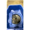 Image 4 : BROADCAST SPREADER BLUE COMMERCIAL WALK BEHIND PNEUMATIC TIRE HOPPER SPREADER