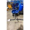 Image 2 : BROADCAST SPREADER BLUE COMMERCIAL WALK BEHIND PNEUMATIC TIRE HOPPER SPREADER