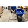 Image 3 : BROADCAST SPREADER BLUE COMMERCIAL WALK BEHIND PNEUMATIC TIRE HOPPER SPREADER