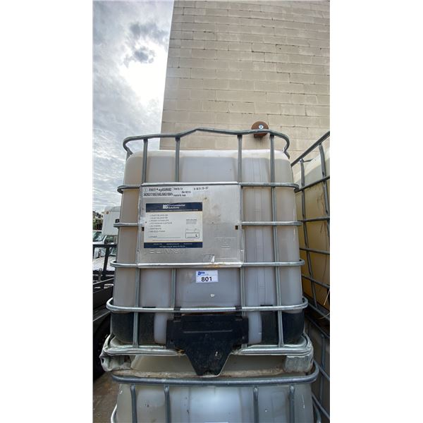 1000L LIQUID STORAGE CONTAINER WITH COMMERCIAL SALT BRINE SOLUTION