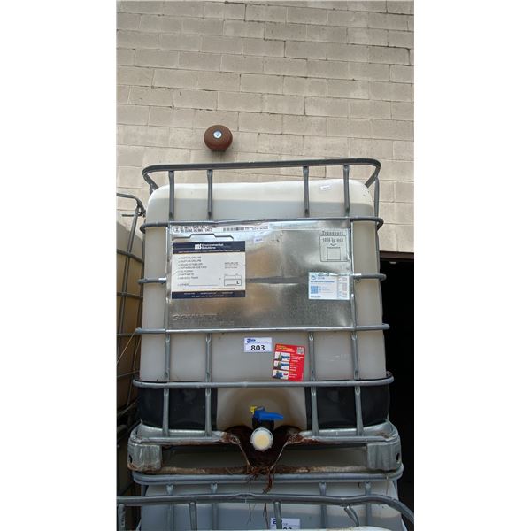 1000L LIQUID STORAGE CONTAINER WITH COMMERCIAL SALT BRINE SOLUTION