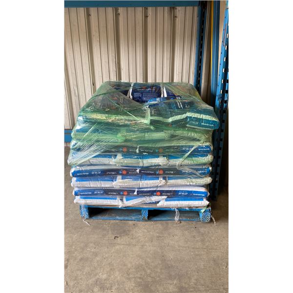 PALLET OF JETBLUE ICE MELTER- 20KG BAGS, APPROX 56 BAGS TOTAL