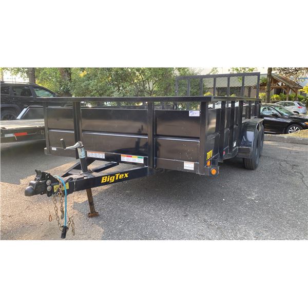 2025 BIG TEX 70TV14BK2B TRAILER, BLACK, VIN 16V1W1827S2381081,