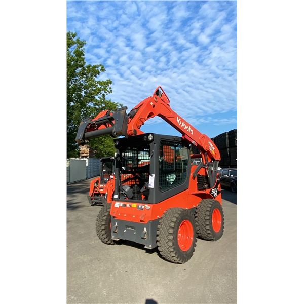 2024 KUBOTA SSV75 SKID STEER, ORANGE, VIN KBCZ141CPRGC40703,