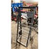 Image 2 : ULINE GREY METAL 2 WHEEL WIRE REEL CADDY WITH TOOL TRAY