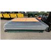 Image 1 : MODU-LOC ASSORTED FENCING PANELS, APPROX 27 PANELS TOTAL, ONE WITH WHEELS- PANELS MEASURE APPROX
