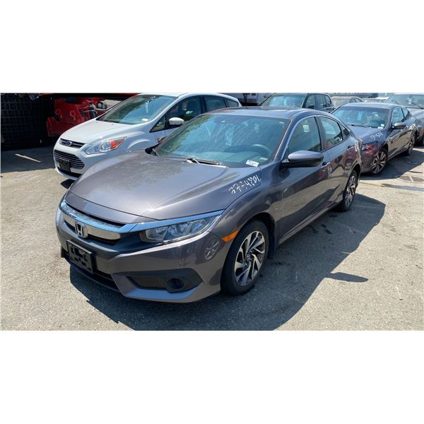 2017 HONDA CIVIC, 4DRSD, GREY, VIN 2HGFC2F85HH005522,
