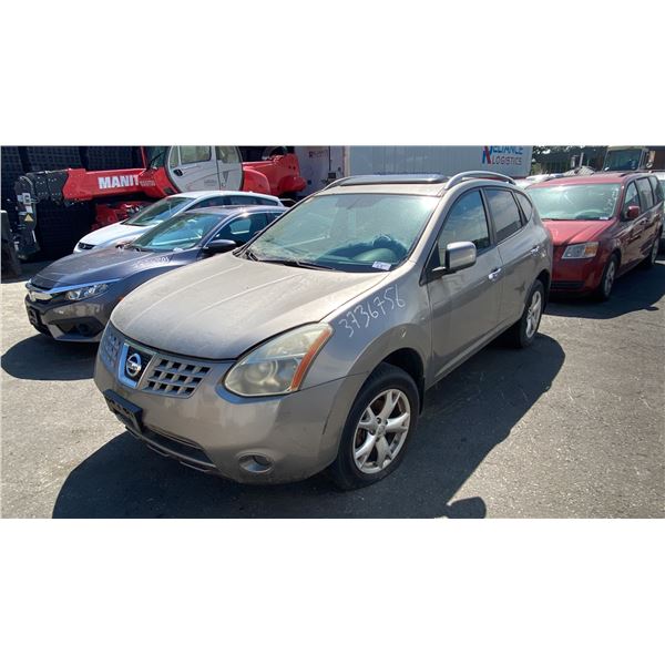 2010 NISSAN ROGUE SL AWD, 4DR SUV, GREY, VIN JN8AS5MV0AW106016,