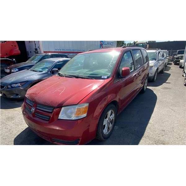 2009 DODGE/RAM GRAND CARAVAN SE, 4DRSW, RED, VIN 2D8HN44E79R696748,