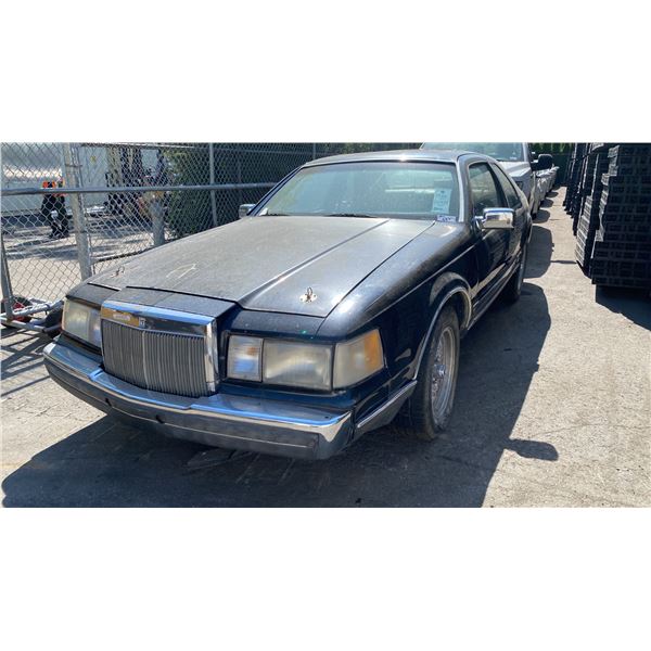 1988 LINCOLN MARK7 LSC, 2DRCP, BLACK, VIN 1LNBM93E5JY815284,
