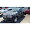 Image 1 : 2013 BMW X3 XDRIVE28I, 4DRSW, BLACK, VIN 5UXWX9C52D0D07517,