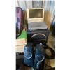 Image 10 : GROUP OF ASSORTED ITEMS- SNOWBOARD, SNOWBOARD BOOTS, CAMPING ITEMS, PROJECTOR, DVD PLAYERS,