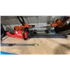 Image 4 : SHELF OF ASSORTED ITEMS- RYOBI PRESSURE WASHER, MILWAUKEE CORDLESS HEDGE TRIMMER, LONG HANDLED