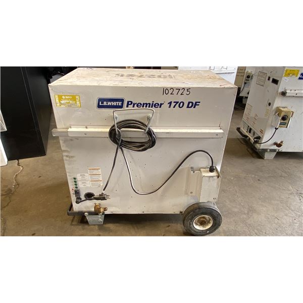 L.B. WHITE PREMIER 170 DF PORTABLE DUAL FUEL FORCED AIR HEATER