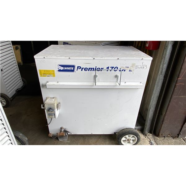 L.B. WHITE PREMIER 170 DF PORTABLE DUAL FUEL FORCED AIR HEATER