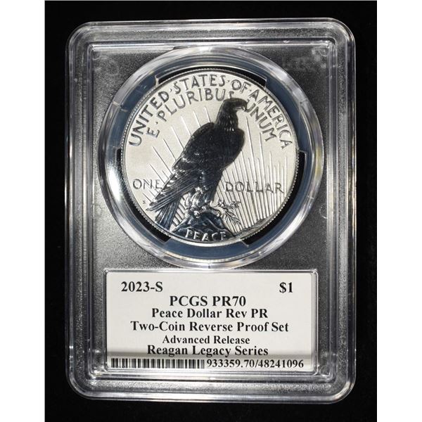 2023-S PEACE DOLLAR PCGS REV PR 70