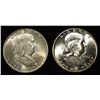 Image 1 : 1948 & 1951 FRANKLIN HALF DOLLARS CH BU