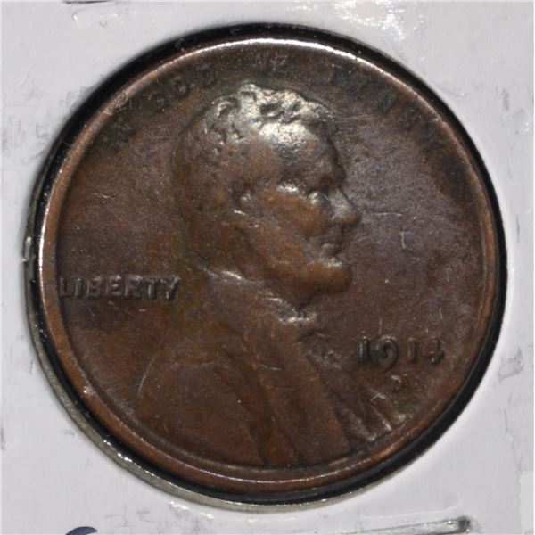 1914-D WHEAT CENT VF/XF