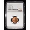 Image 1 : 1955 WHEAT CENT NGC MS66RD