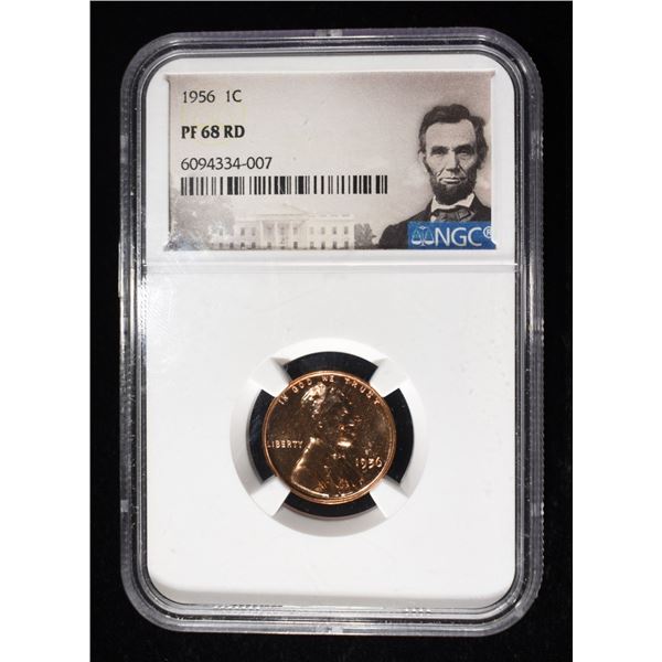 1956 WHEAT CENT NGC PF68RD