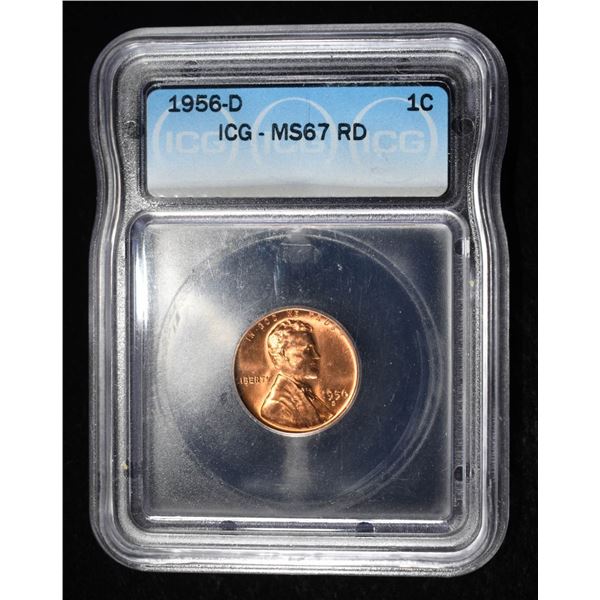1956-D WHEAT CENT ICG MS67RD