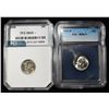 Image 1 : (2) GRADED ROOSEVELT DIMES