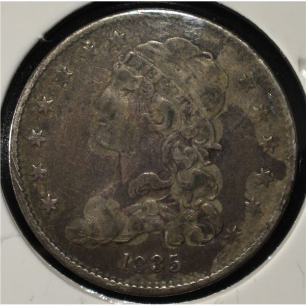 1835 CAPPED BUST QUARTER