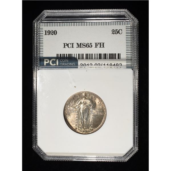 1920 STANDING LIBERTY QUARTER PCI GEM BU FH