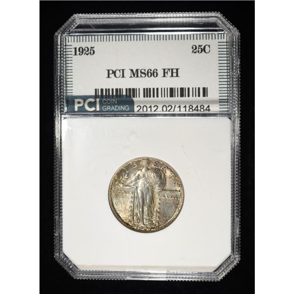 1925 STANDING LIBERTY QUARTER PCI SUPERB GEM BU FH