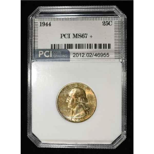 1944 WASHINGTON QUARTER PCI SUPERB GEM BU