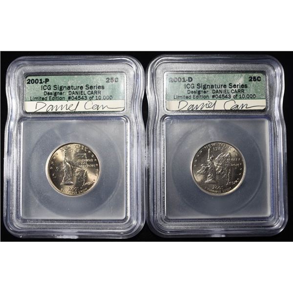 2001-P&D WASHINGTON 25C ICG SIG. SER. DANIEL CARR