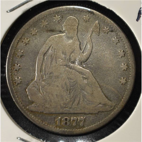 1877 SEATED LIBERTY HALF DOLLAR