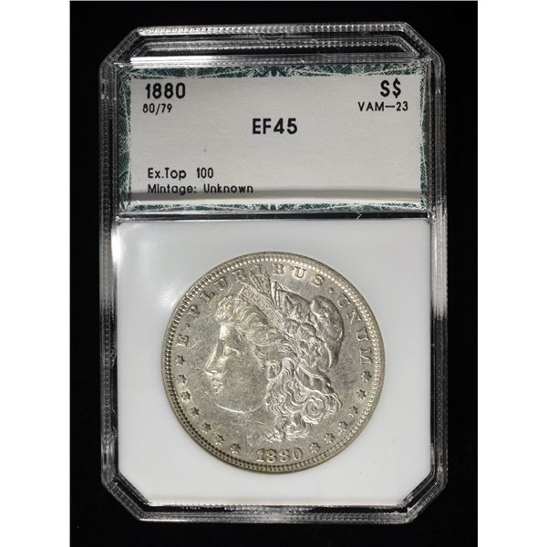 1880 80/79 MORGAN DOLLAR PCI XF/AU