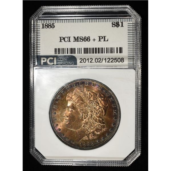 1885 MORGAN DOLLAR PCI SUPERB GEM BU PL