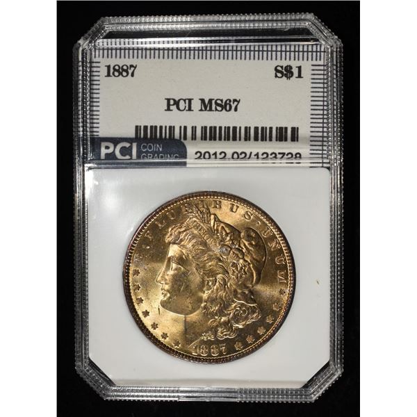 1887 MORGAN DOLLAR PCI SUPERB GEM BU