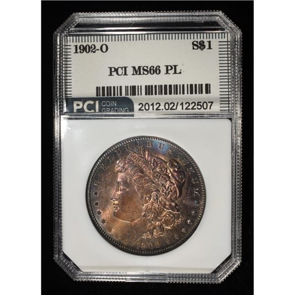 1902-O MORGAN DOLLAR PCI SUPERB GEM BU PL