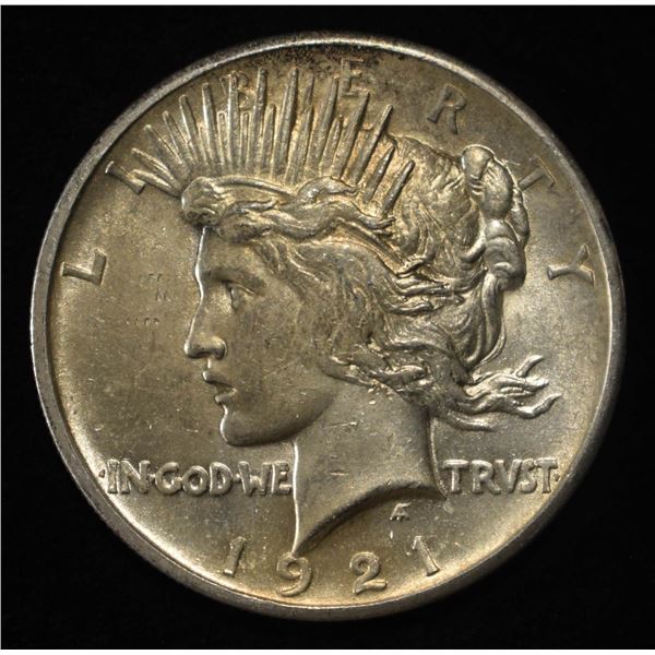 1921 PEACE DOLLAR BU