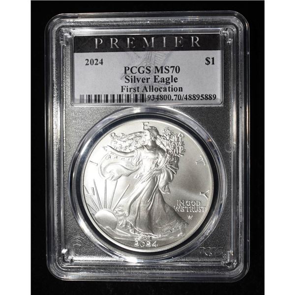 2024 AMERICAN SILVER EAGLE PCGS MS70