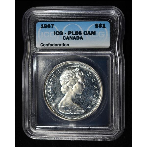 1967 CANADA $1 ICG PL66 CAM