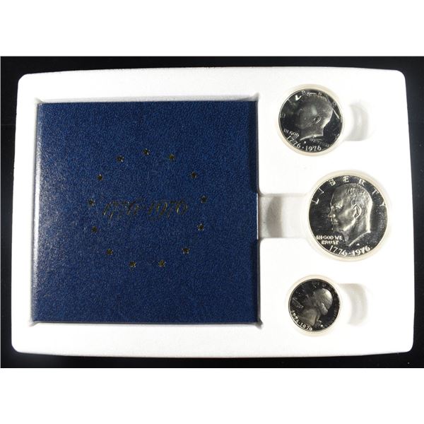 1976 SILVER 3 COIN PROOF SET