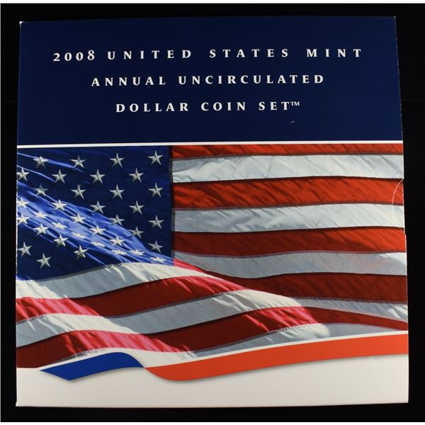 2008 UNCIRCULATED DOLLAR COIN SET