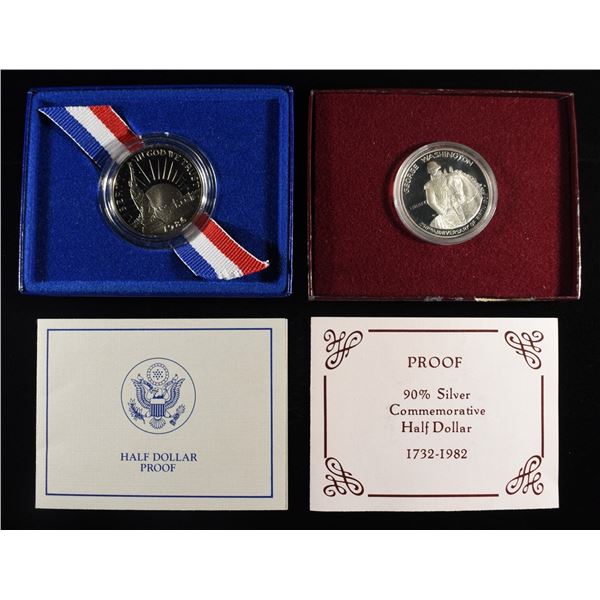 1982-S & 1986-S COMMEM HALF DOLLARS