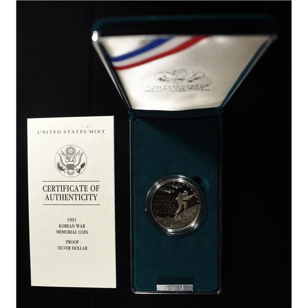 1991 $1 COMMEM KOREAN WAR MEMORIAL