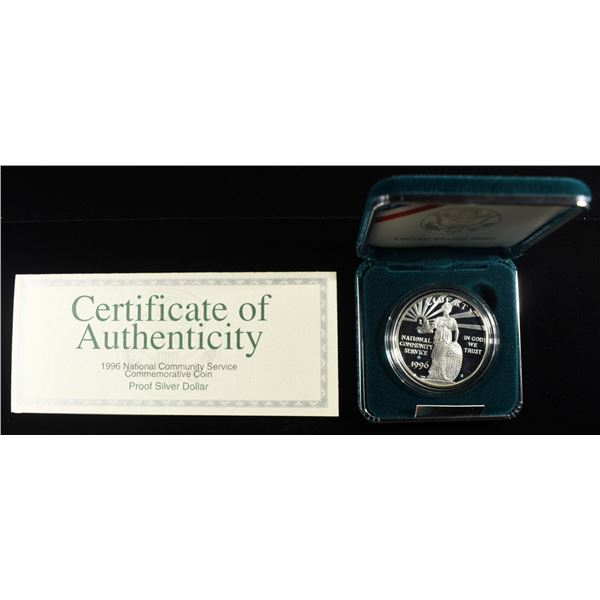 1996 $1 COMMEM NATIONAL COMMUNITY SERVICE