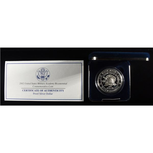 2002 $1 COMMEM MILITARY ACADEMY BICENTENNIAL
